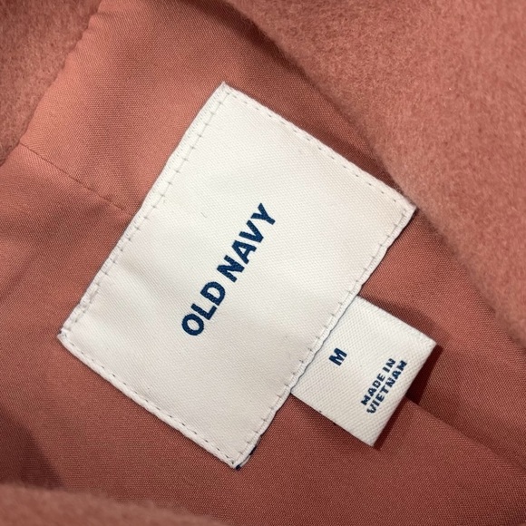 NWT Elegant Old Navy Pink Double-Breasted Women's Coat - Picture 7 of 8